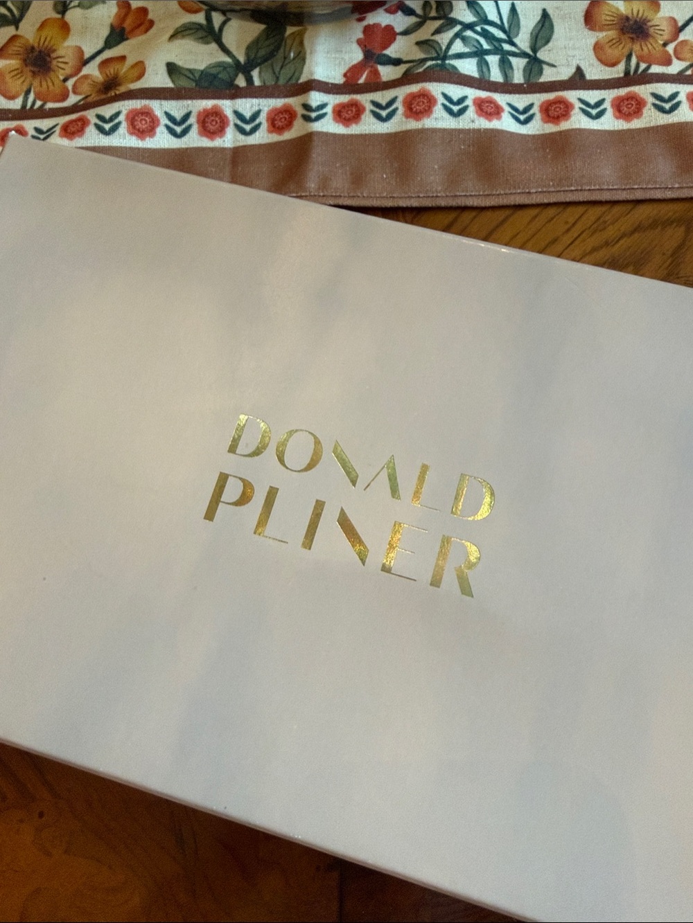 Donald J. Pliner Blush Suede Slide with Chain Accent